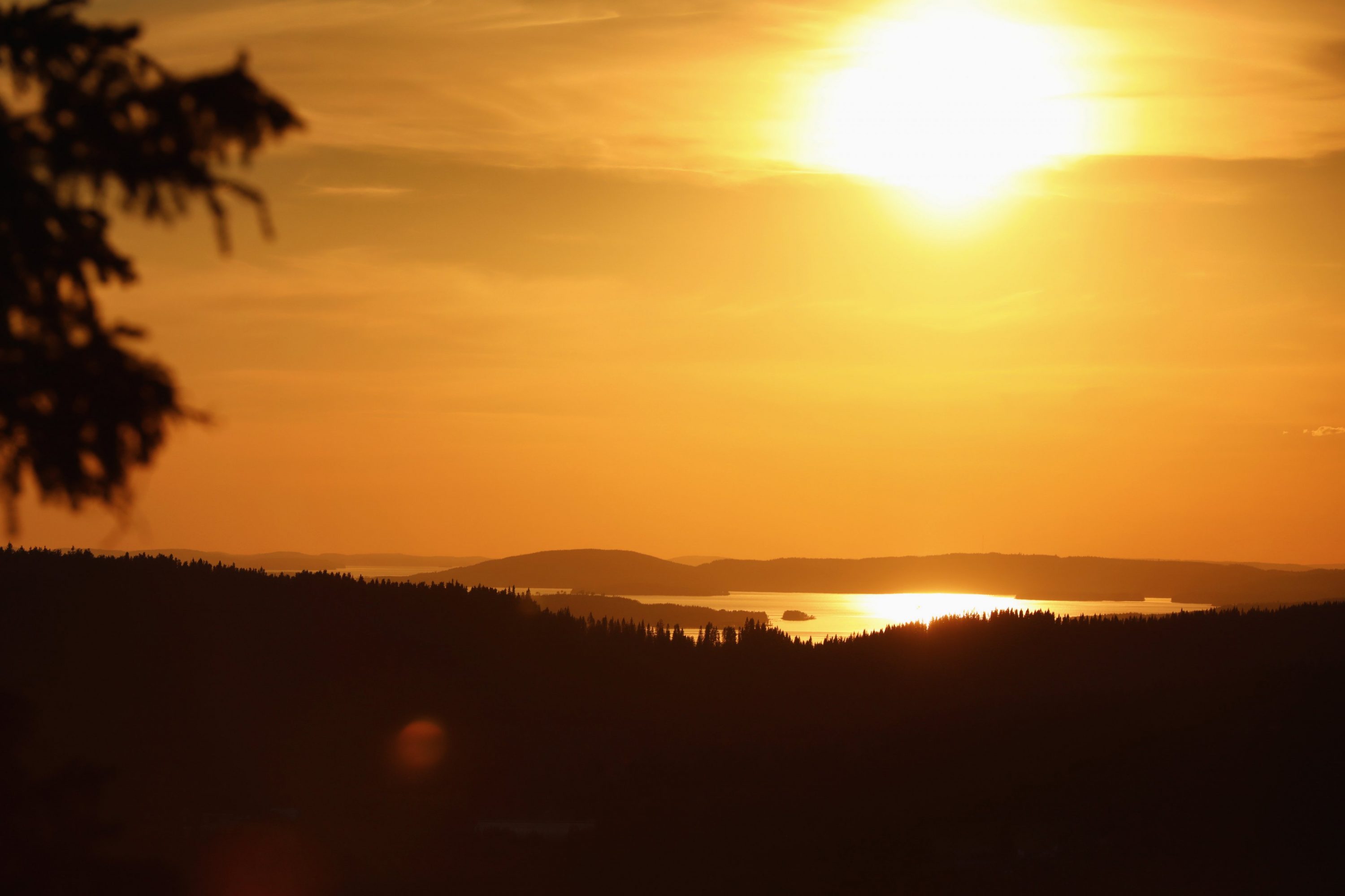 Sunset over Lake Pielinen