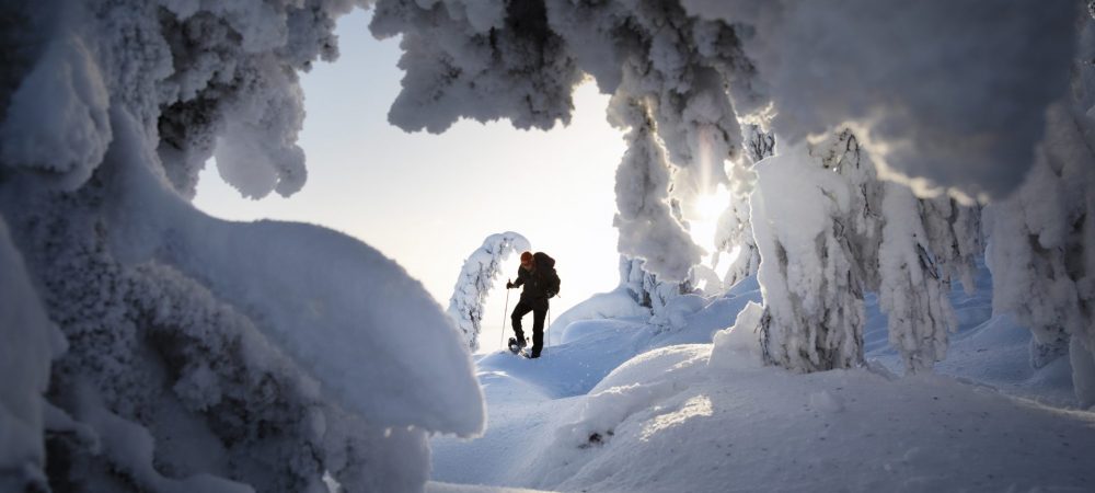 Snowshoeing on Koli Hills