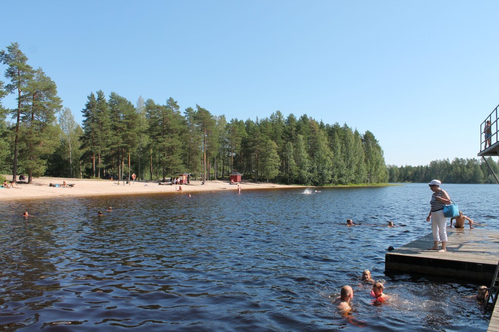 Särkiselän uimaranta Kuvaaja Outokummun Kaupunki